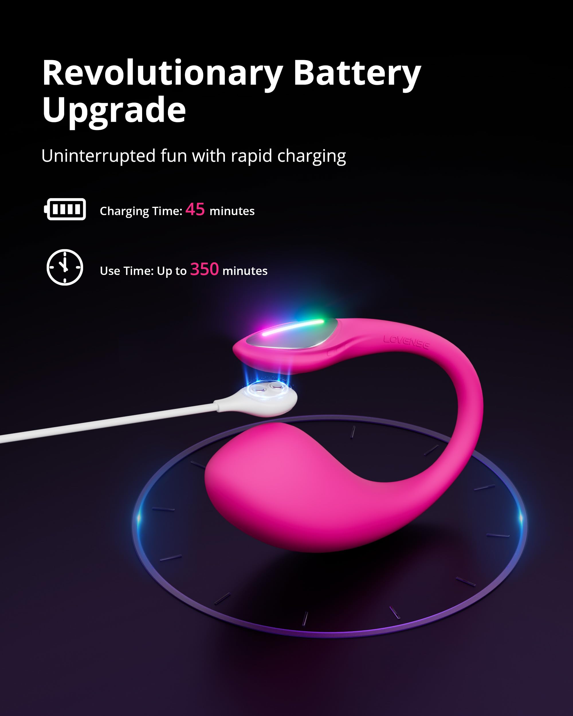 LOVENSE Lush 4 Vibrazione del punto G telecomandata per donne, LOVENSE Edge 2 Massaggiatore Prostatico Vibrante Regolabile Bluetooth App Control,