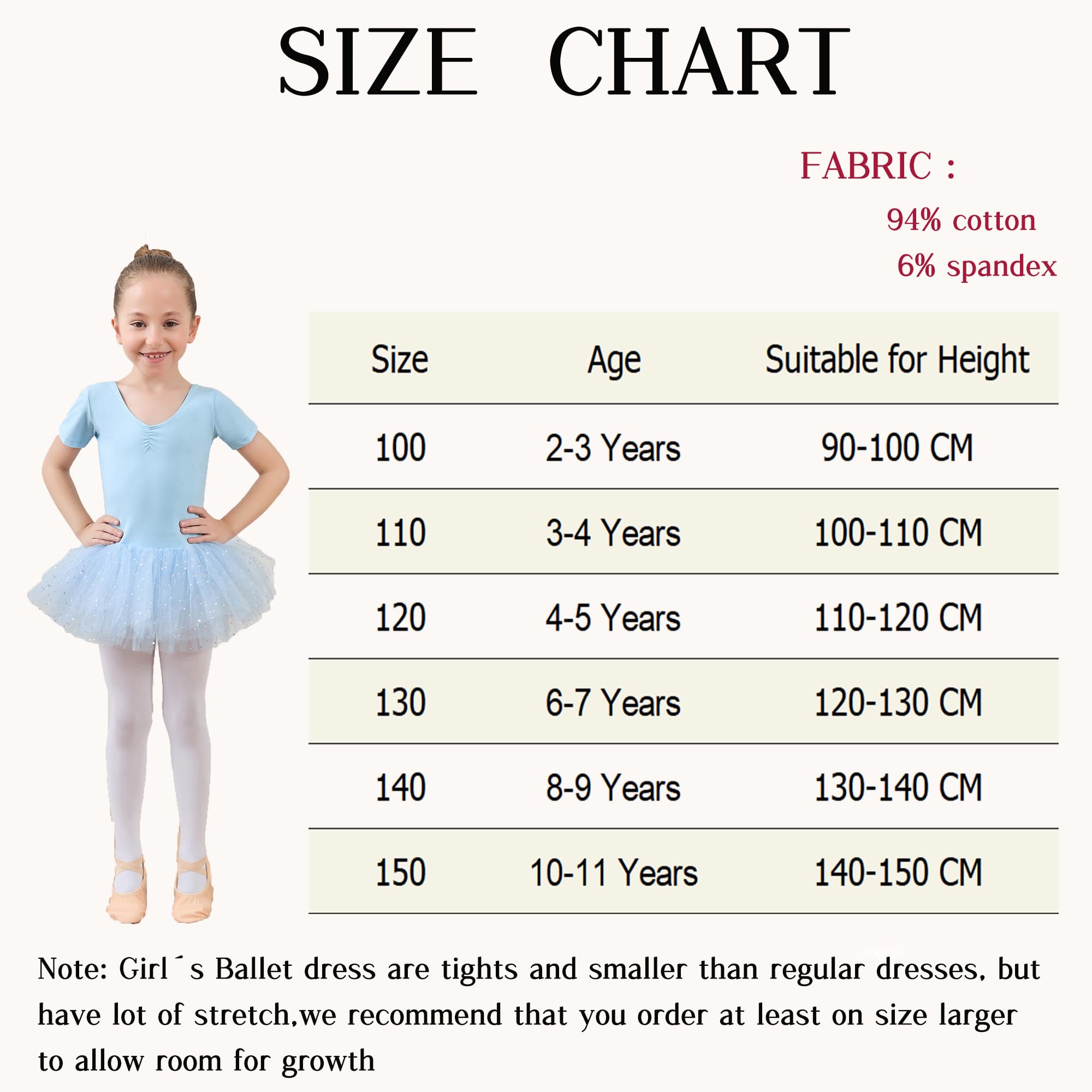 Robe de Tutu de Ballet de Filles avec du Tulle Brillant croisé en Croix à Manches Courtes Leotard de Danse à Manches Courtes