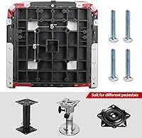 Vista 5 de ErgoSeat Asiento de barco plegable con respaldo bajo de dos tonos, negrorojo