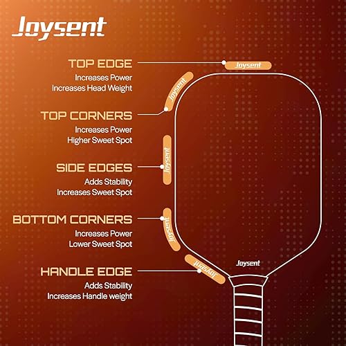 Miniatura 8 de Pala de pickleball de fibra de carbono cruda T700  Paletas de pickleball aprobadas por USAPA de 0.630 in con superficie texturizada para niveles de