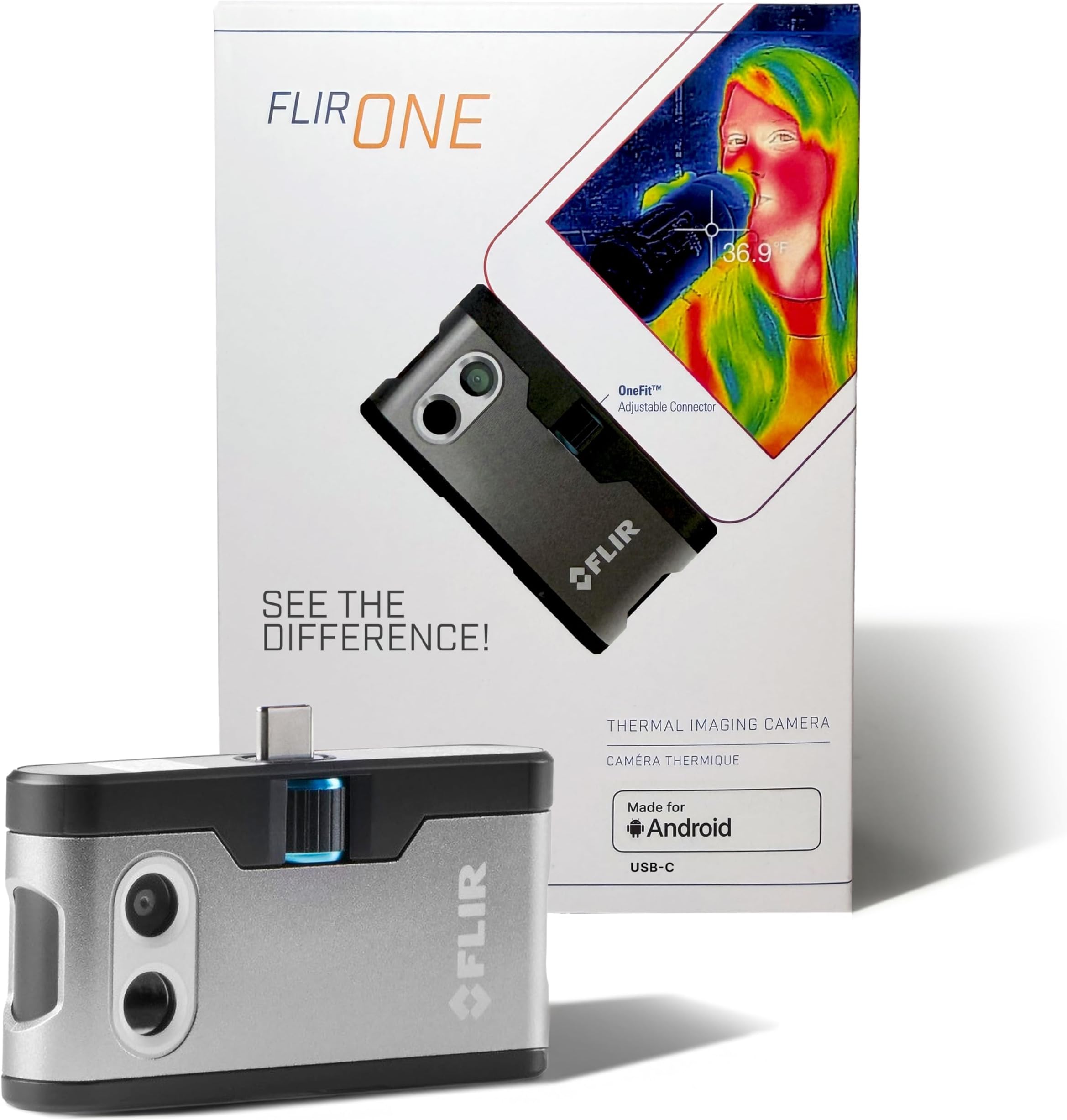 FLIR(フリアー)【国内正規品】FLIR ONE Gen 3 - Androidスマホ用サーモグラフィ（USB-C）メーカー品番:435-0005-03、240x180スーパー解像度（80x60ネイティブIR）