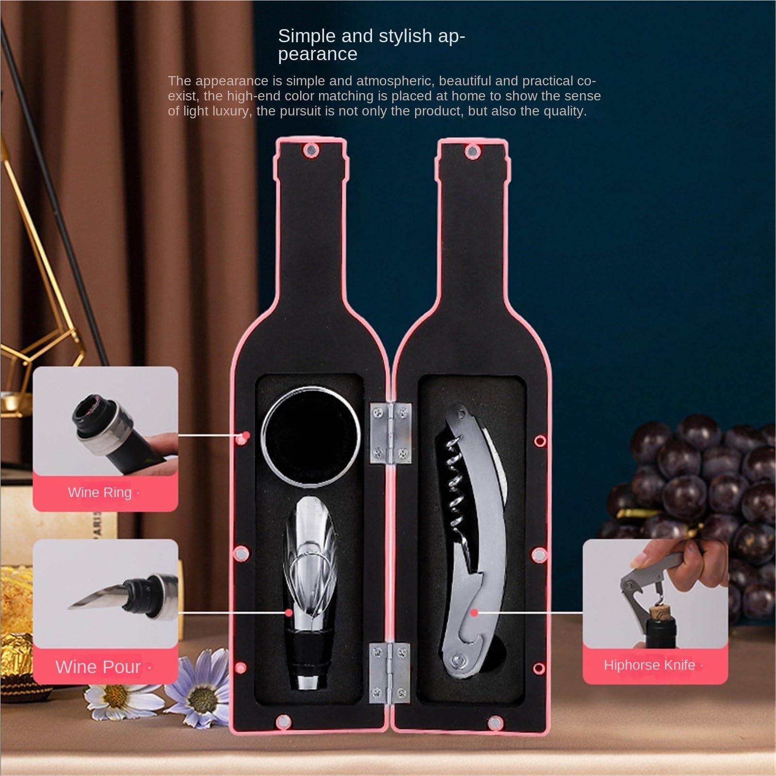 Flaschenöffner Für Küche Flaschenöffner-Set Edelstahl Wein Und Zubehör Bar Camping