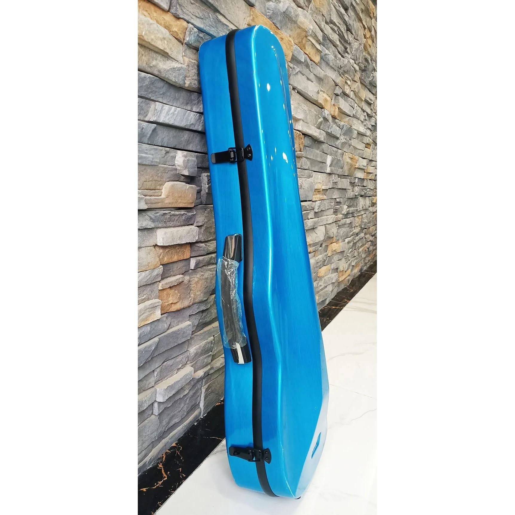 Custodia Per Violino 4/4 3/4 1/2 1/4 1/8 Scatola Per Violino Leggera A Doppia Spalla In Fibra Di Carbonio Scatola Per Violino Accessori Per Violino Custodia professionale per violino(Blue,4/4)