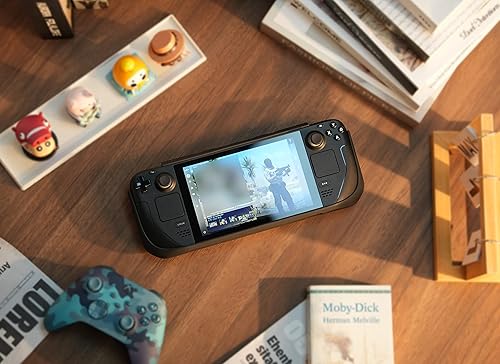 Miniatura 7 de Funda para Steam Deck 2021 2022, con soporte ajustable, goma suave, protección completa, resistente, a prueba de golpes, correa de hombro (goma