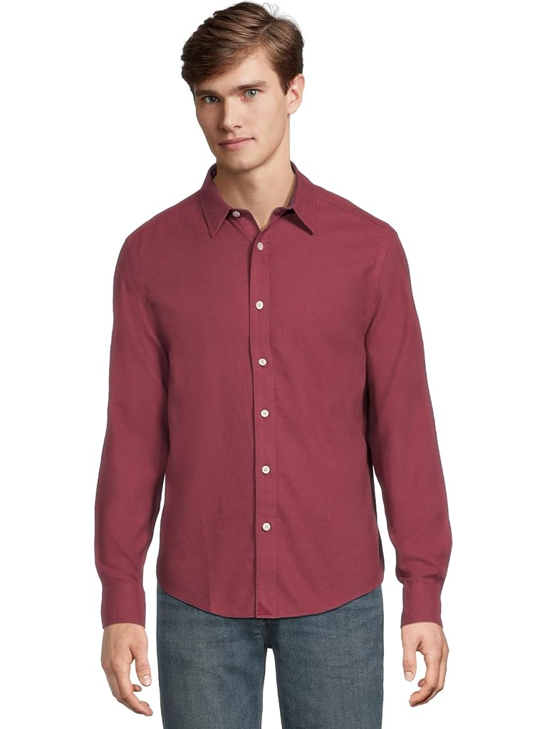 Red UNTUCKit Long Sleeve Wrinkle Free Veneto