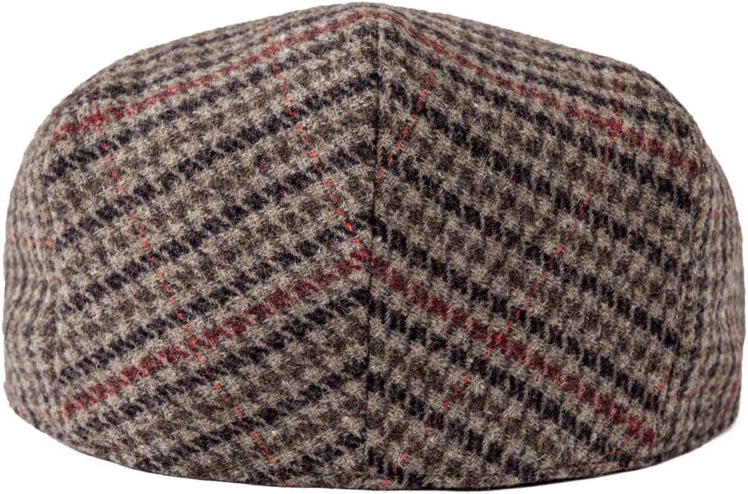 Men's Wool Tweed Newsboy Ivy Cap Gatsby Golf Flat Hat - Image 4