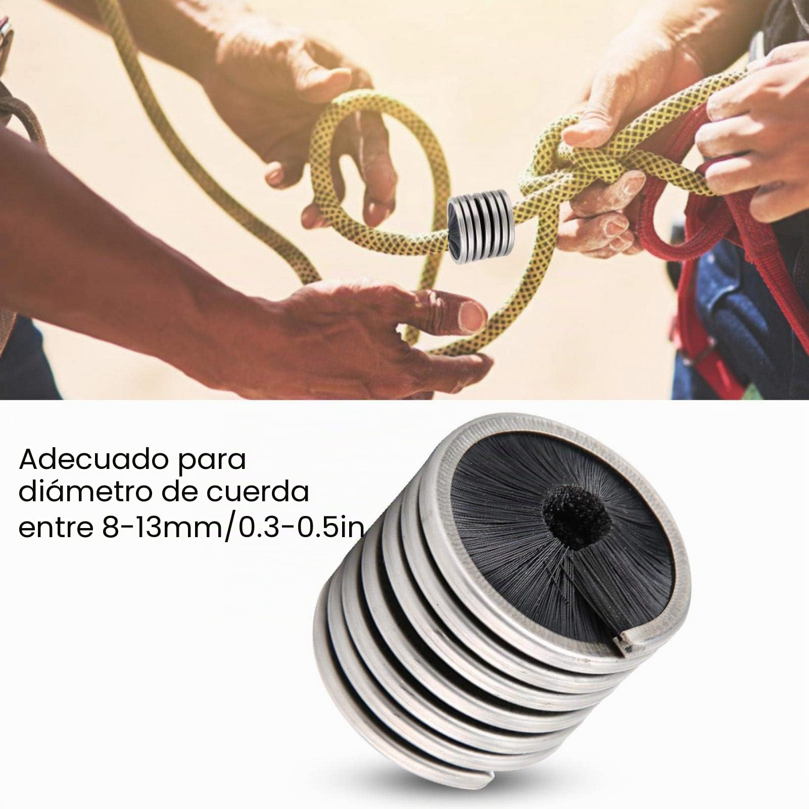OUKENS Cepillo de Limpieza de Cuerda, Cepillo de Cuerda Cuerda de Escalada Limpiador para Roca Aplicable a 8-13 Mm de DiáMetro Equipo de Limpieza de Cuerda