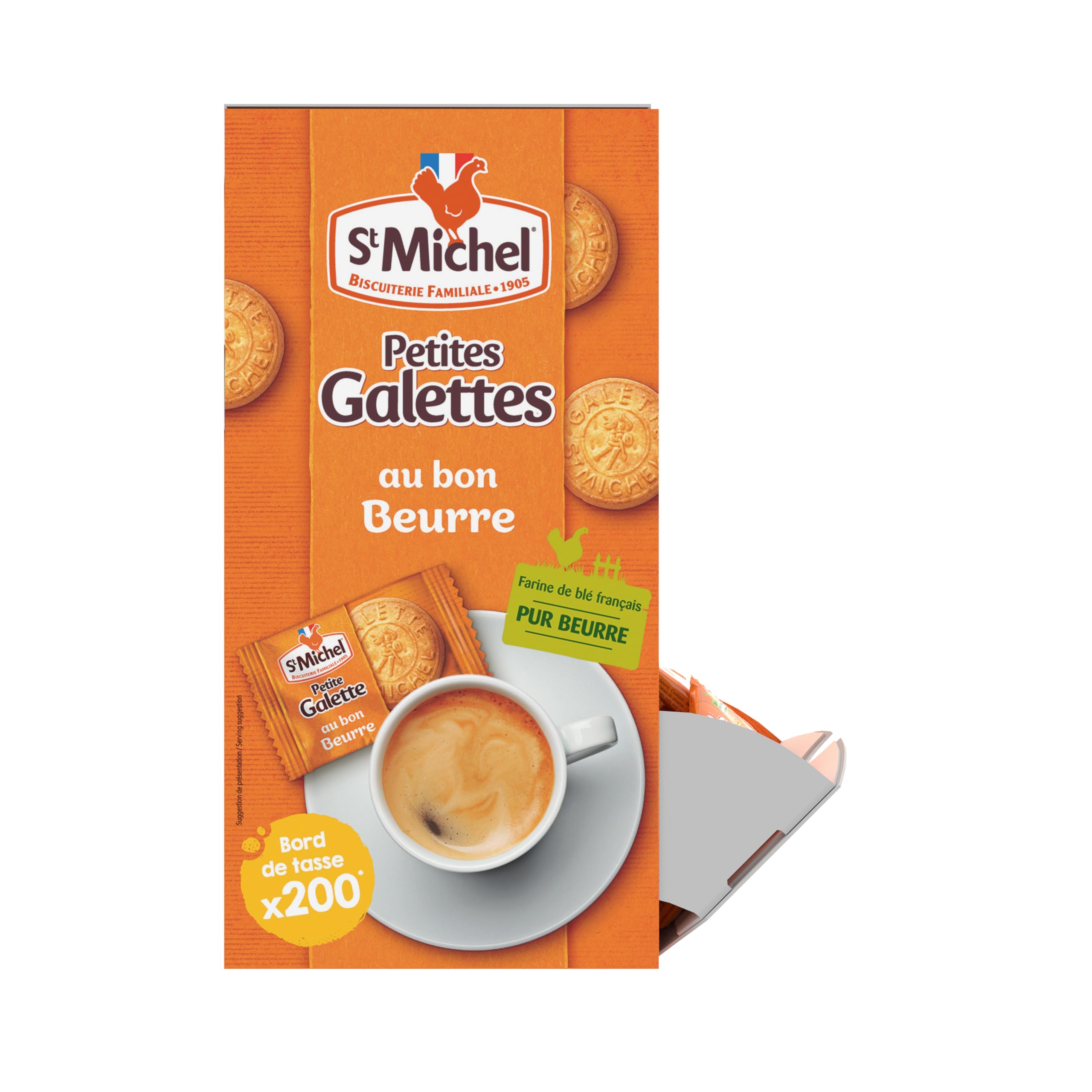 St Michel - Distribuidor de Galletas Pequeñas Naturales - 400 Galletas