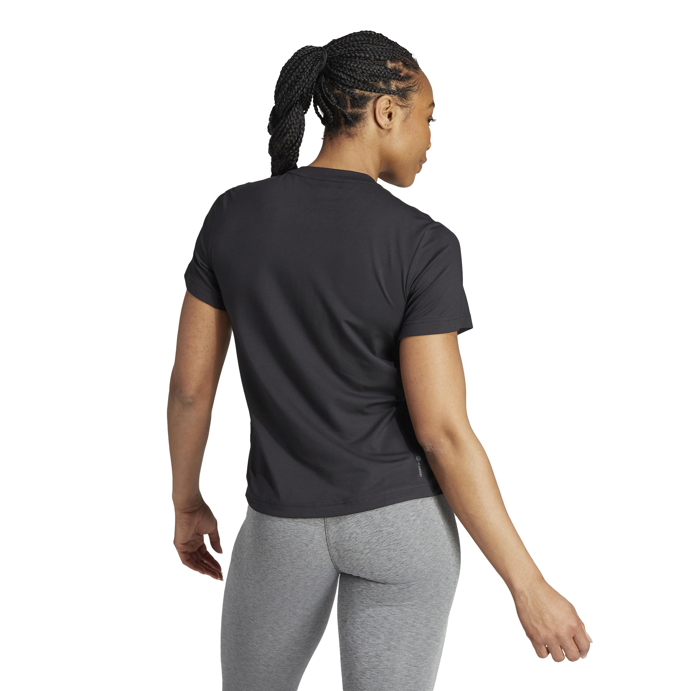 adidas Femme Versatile Tee, Black/White, XS