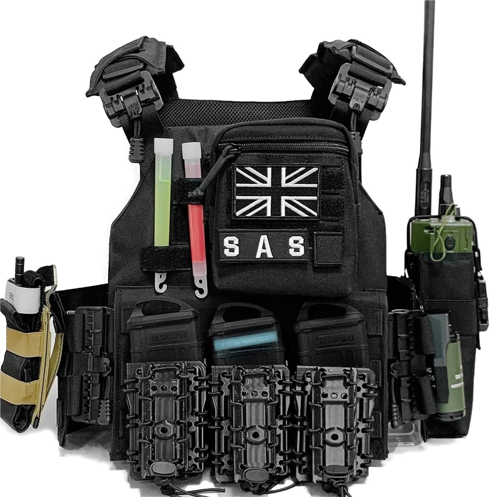 YChoolco Airsoft Tactical COD Chest Equipment Full Set for Outdoor Cosplay and Paintball Airsoft Shooting Game
