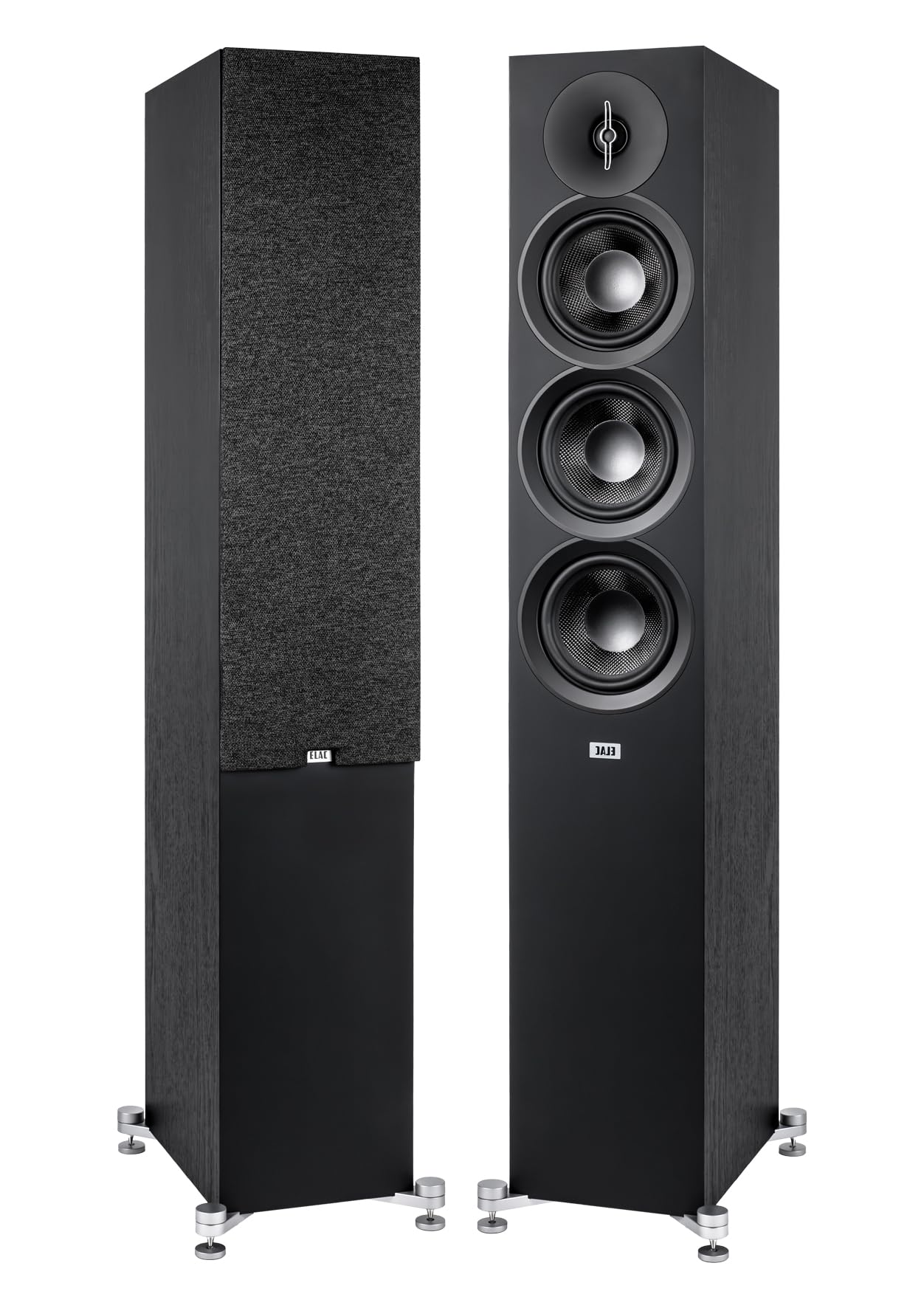 ELAC Altoparlante da pavimento Debut F5.3 – ideale per la riproduzione musicale tramite il tuo impianto stereo anche come parte di un sistema surround 5.1, suono leggendario, design elegante,
