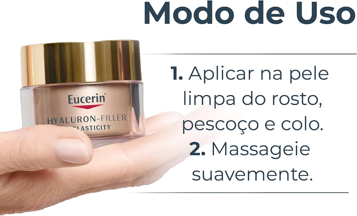 EUCERIN Creme Facial Anti-idade Firmador Noite 50ml, Elasticity, Pele Madura, Hyaluron-Filler, Ácido Hialurônico, Antirrugas