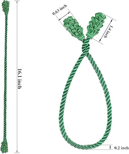 Miniatura 2 de Shappy - 6 piezas de ataduras decorativas de Navidad para barandillas, ataduras reutilizables y flexibles de torsión para guirnaldas, escaleras