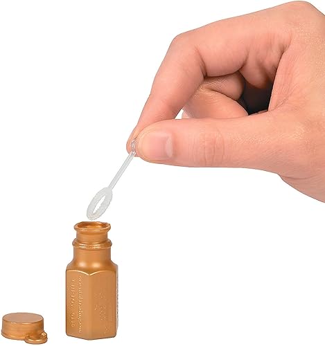 Miniatura 3 de Fun Express - Botellas de burbujas hexagonales de oro metálico 0.3 - Juguetes - Burbujas - Botellas de burbujas - 48 piezas