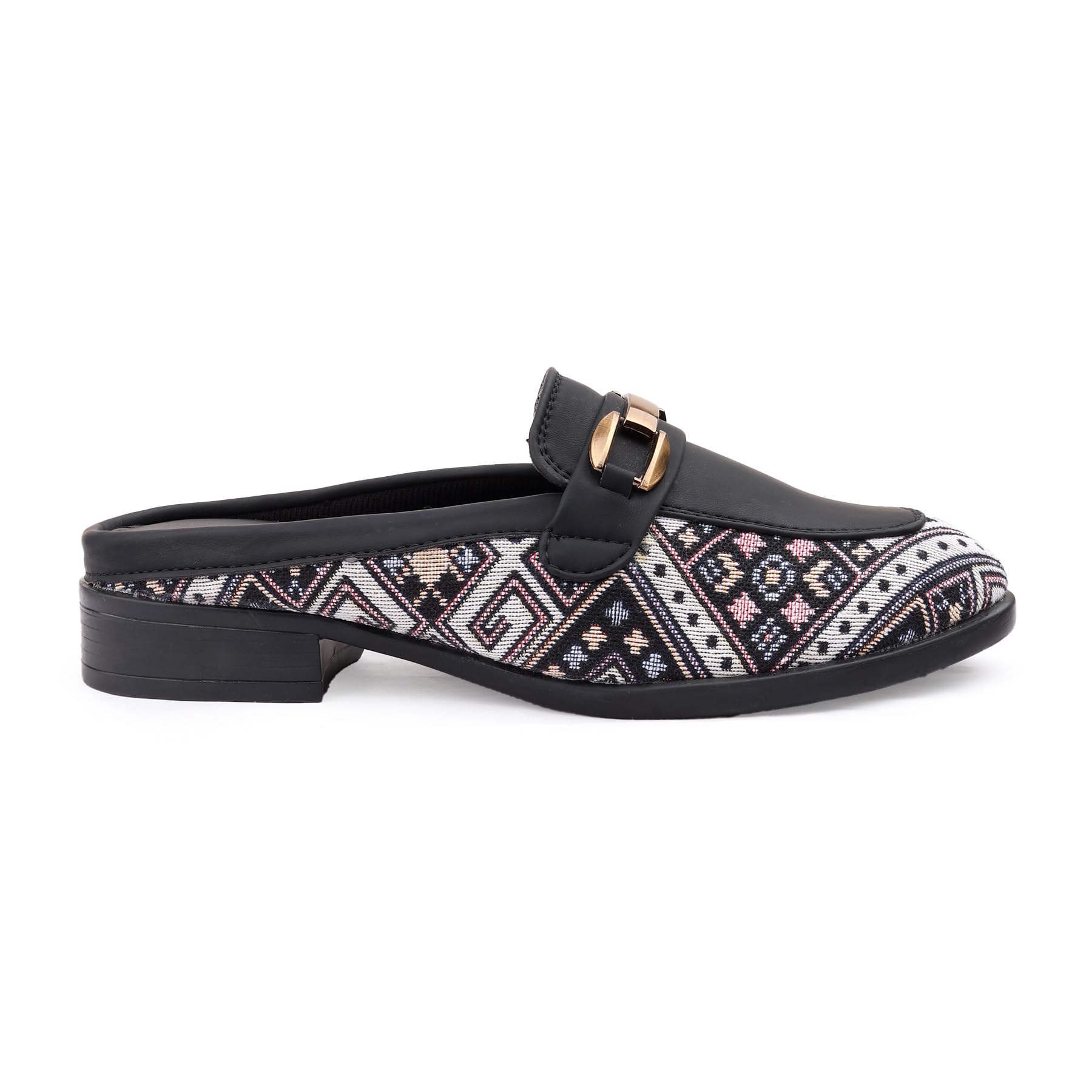 Women's Office Wear Casual Flats and Open-Back Slipon Loafer Mules with Matte Faux Leather Material, Cushioned Insole and TPR Grip Sole.-image-27