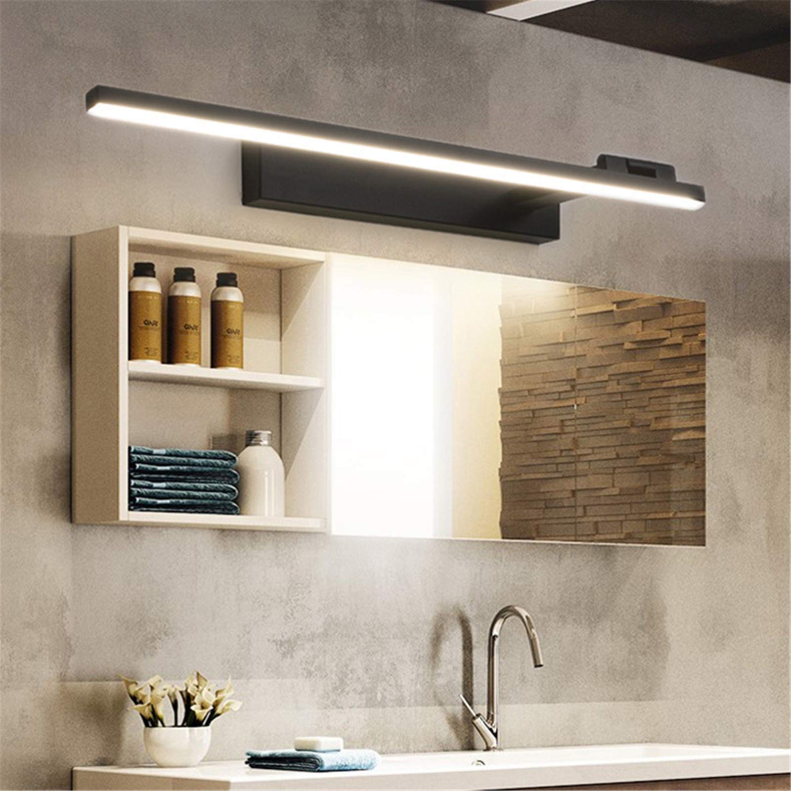 Applique miroir LED de salle de bain pour un maquillage parfait 4000K