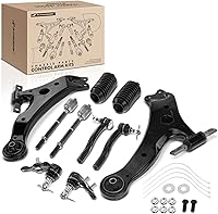 Vista 1 de A-Premium Juego de 10, brazo de control inferior delantero, rótula inferior, extremo de barra de acoplamiento interior exterior, compatible