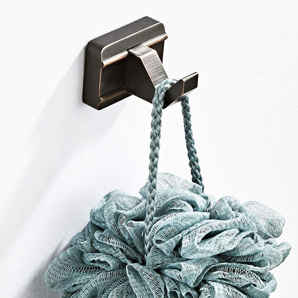Single Clothes Hook Coat Hook Hats Hook Black Antique Bathroom Accessories Brass Wall Monday Wall Mount Drilling Vintage Retro Design Oil Rubbed Bronze Finished,Schwarze Antike