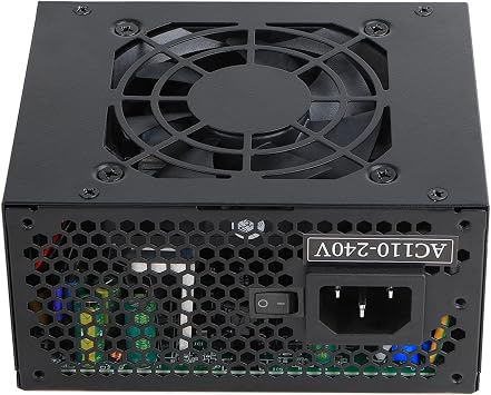 Micro ATX 500W Power Supply, ESGAMING SFX/Mini ITX Solution 500W PSU Full Range Active PFC 110-240V, Low Noise Fan for Desktop Gaming Server SFX Form Factor Computer