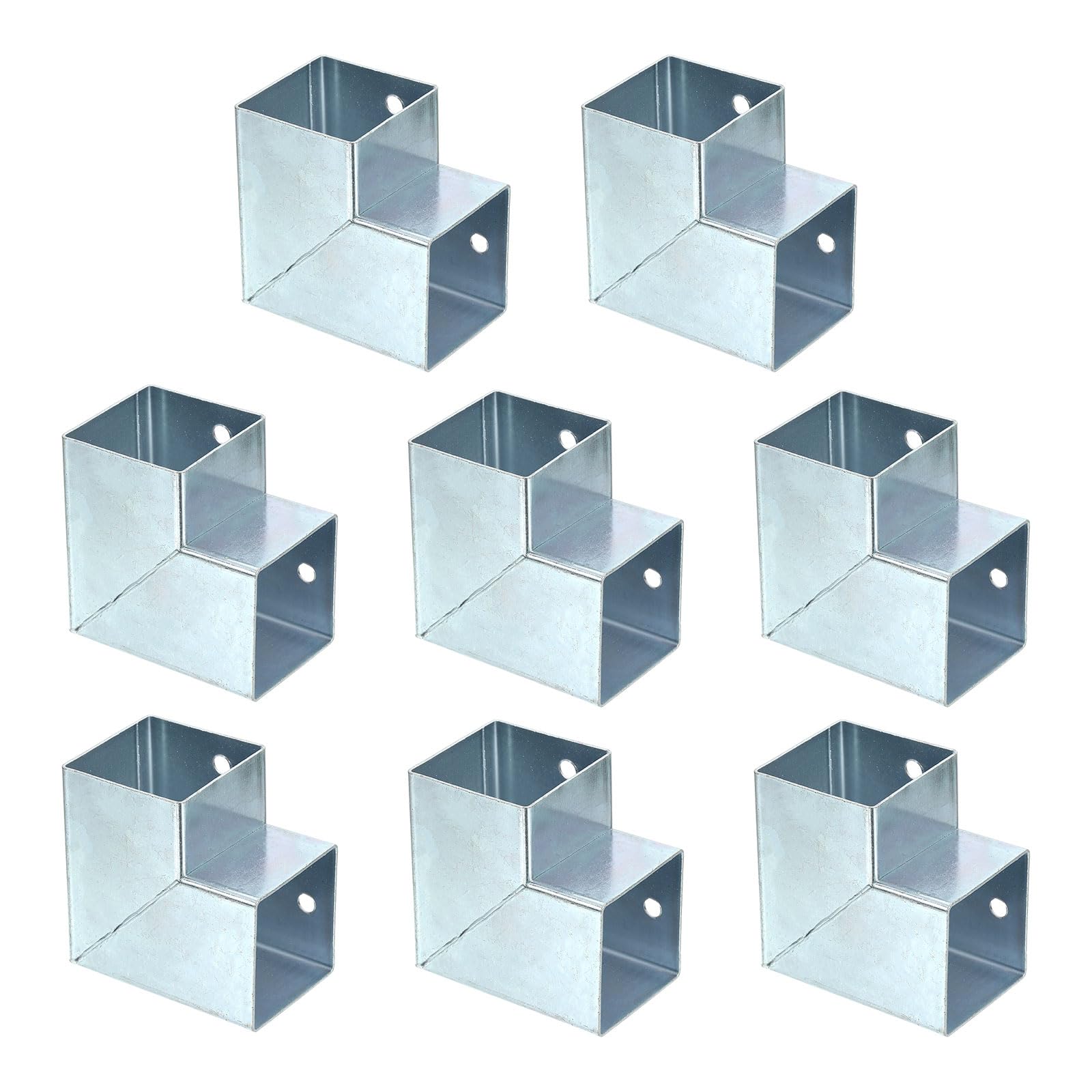 Support de tonnelle à 2 voies sourcing map en lot de 8 d'angle droit