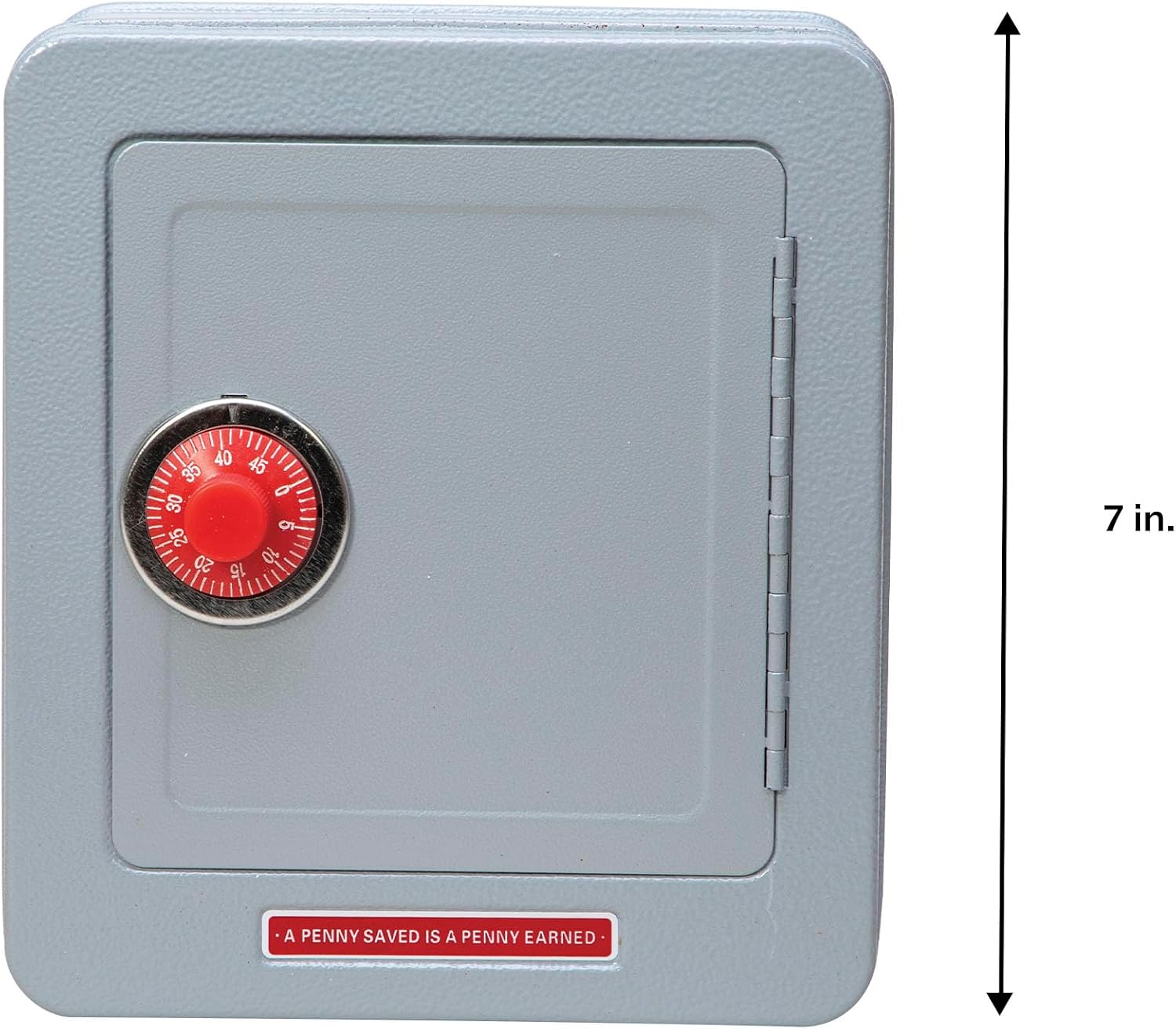 Schylling Steel Safe with Alarm - Kids Silver Metal Safe with Combination Lock and Alarm - Ages 5 and Up