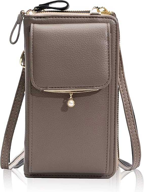 Amazon Kalani スマホポーチ ポシェット お財布ポシェット レディース ショルダー 財布 斜めがけ グレージュ ショルダーバッグ