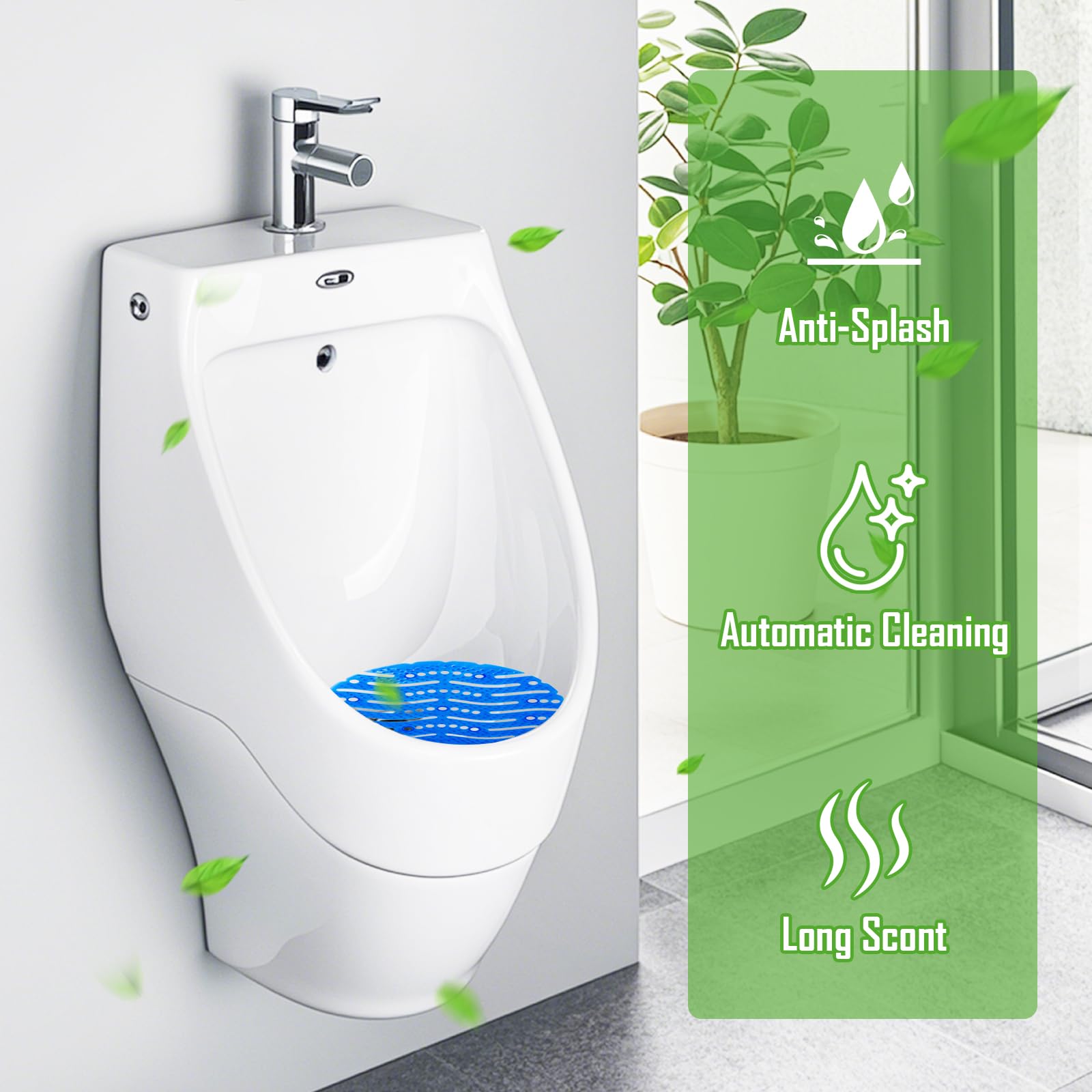 Urinalsieb mit Duft,16 Stück Urinalsieb Spritzschutz,Lufterfrischer Verpackt,Duft Urinaleinlage Einsatz,WC & Urinal Lufterfrischer,für WC, Gästebad, Bad, Öffentliche Toiletten（4 Farben & Düfte）