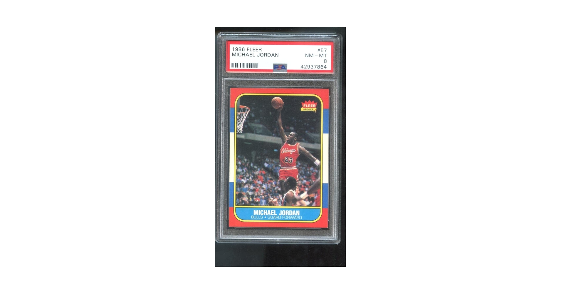 Amazon.com: 1986-87 Fleer #57 Michael Jordan ROOKIE RC PSA 8