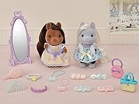Vista 37 de Calico Critters Pony's Vanity Dresser Set, juego de casa de muñecas con figura y accesorios