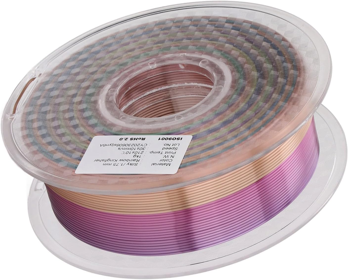 3D Printer Silk Shiny PLA Filament, Gradient 1.75mm, Wide Compatibility, Strict Quality Control, Beautiful Silk Texture, Excellent Prints