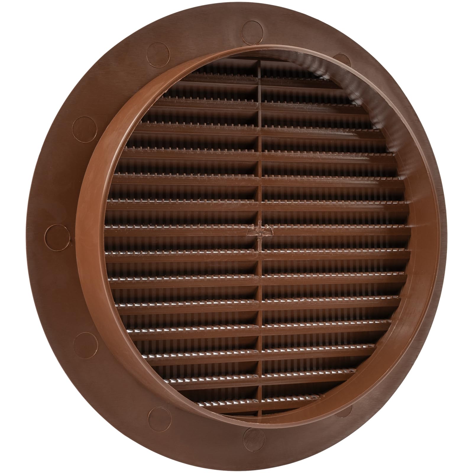 Copriprese Aria Con Zanzariera - 5 Pezzi Marrone Per Bocchettoni 15 Cm, Per Bagno E Cucina - Foto 11