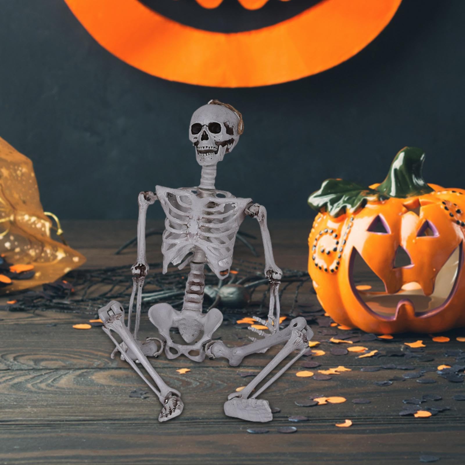 Amazon.co.jp: 全身 ハロウィン スケルトン - 本物そっくりの人体骨