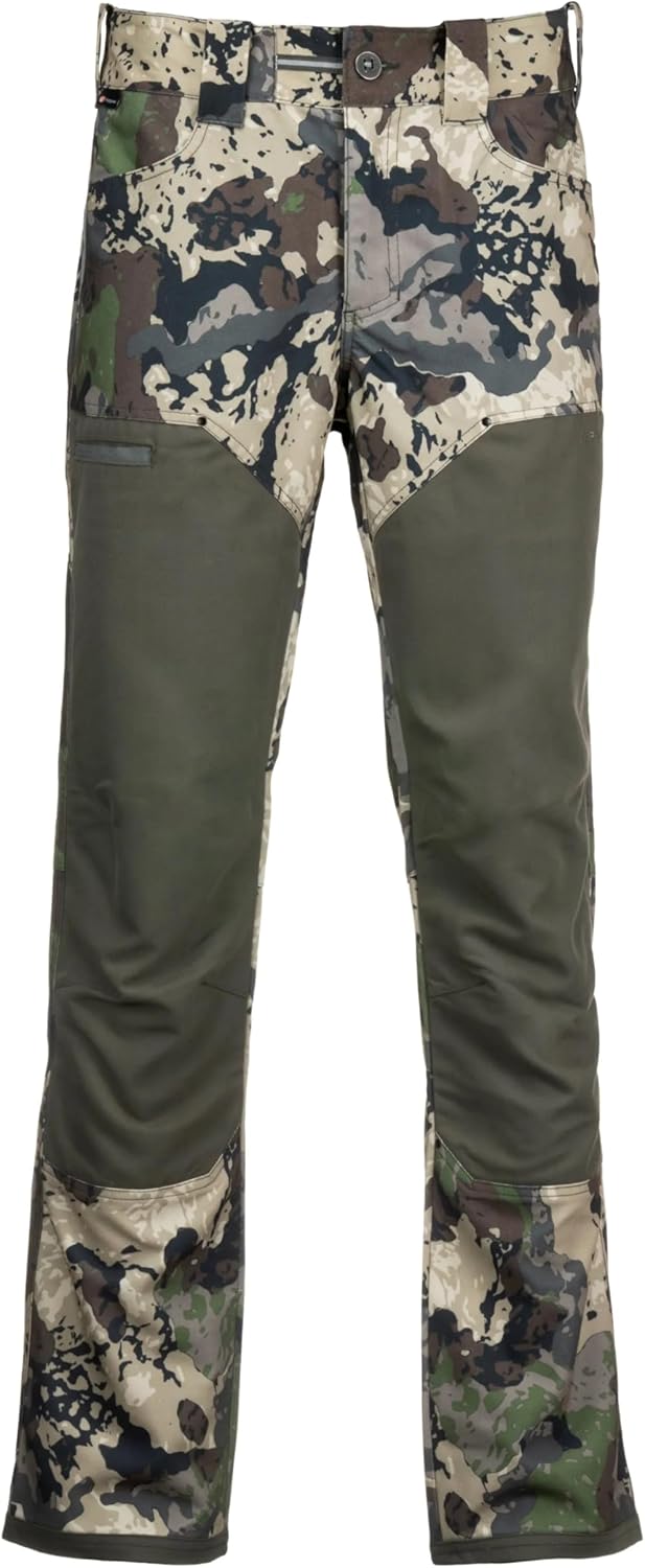 Pnuma Outdoors Brushguard Caza Camo Pants, Heavy Duty Polyester, Nylon Reinforced Cuffs, 5 Pockets (BG-PT-CZ)