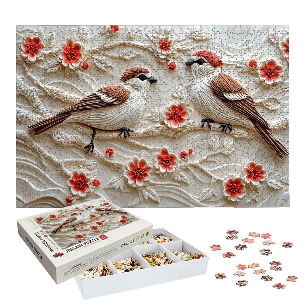 Puzzle Uccello, Puzzle 1000 Pezzi per Adulti, Regalo Donna/Uomo -3009