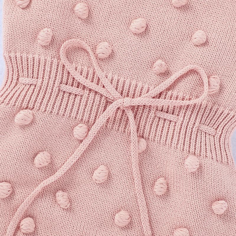 Neiwech Baby Girl Romper Sleeveless Pompoms Knit Rompers Newborn Little Girl Overall Jumpsuit Summer Outfits Clothes - Image 6
