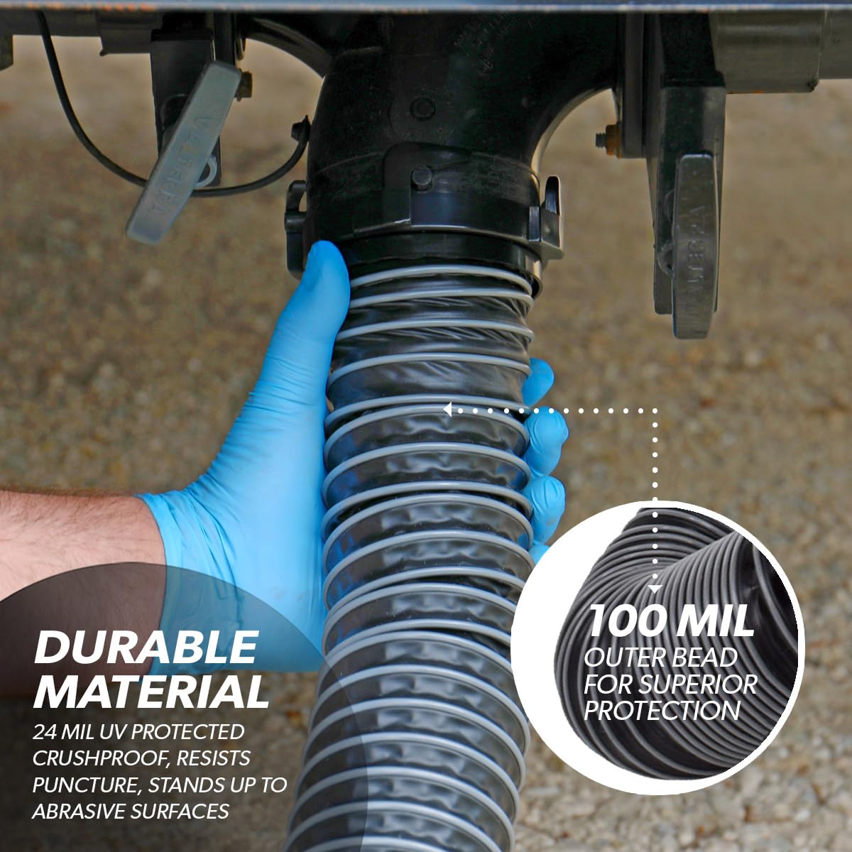 Valterra D04 – 0650 Sewer Hose Kit (Silverback, 15 ')