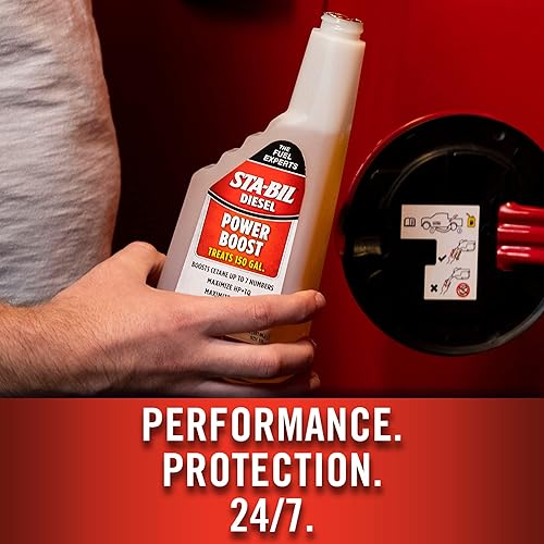 Miniatura 4 de STA-BIL Potencia diésel, de The Fuel Experts, aumenta el cetano hasta 7 números, limpia todo el sistema de combustible, trata 150 galones, 20 onzas