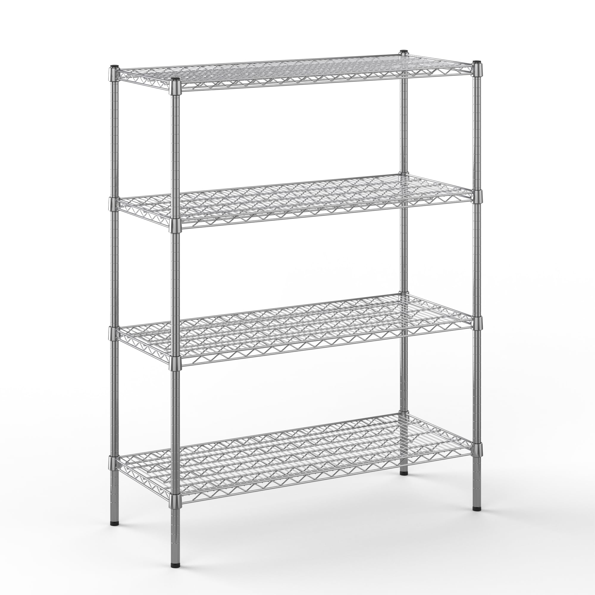 18" Deep x 42" Wide x 54" Height Wire Shelving Kit | 4-Tier | NSF Commercial Storage Rack Unit
