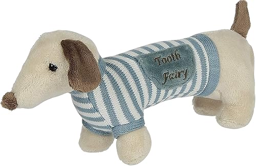 Maison Chic Slim the Winnie Dog Dachshund Dachshund - Almohada de peluche con bolsillo | Primer diente suelto | Celebra el primer hito