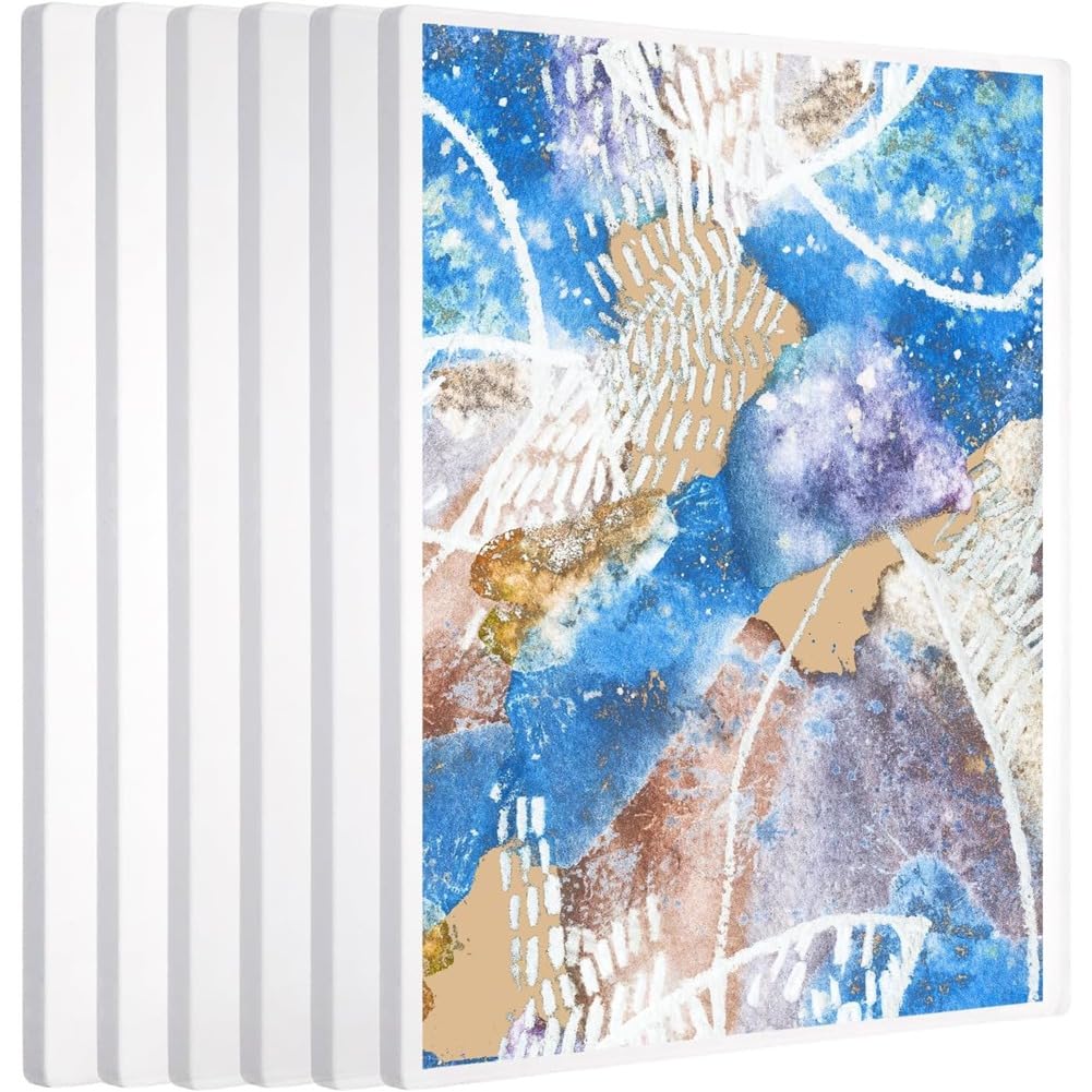 Ijsdnvjndx Transparent Color Gel Printing Plate,6 Pack 8" X 10", A4 Art Plate, Monoprinting Print Plate, Printmaking Supplies