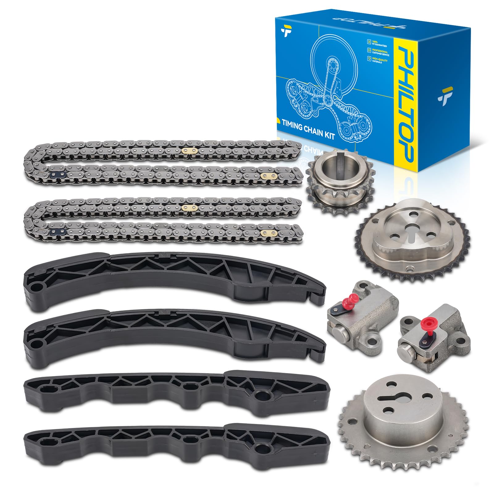 PHILTOP Engine Timing Chain Kit for 2011-2015 Subaru forester, 2012-2015 Subaru Impreza, 2013-2015 Subaru XV Crosstrek, 2013-2015 Scion FR-S, 2015