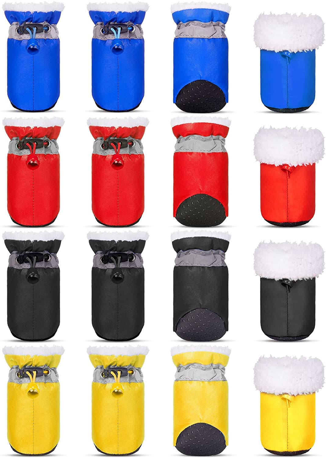 KUTKUT 16Pcs (4Sets) Washable Dog Shoes | Rain &Snow Dog Booties | Breathable Paw Protector, Upgraded Anti-Slip Soft Soled Dog & Cat Boots for Shihtzu, Poodle, Bichon etc (Size: 4) (B09R1XM77K) Amazon Price History, Amazon Price Tracker