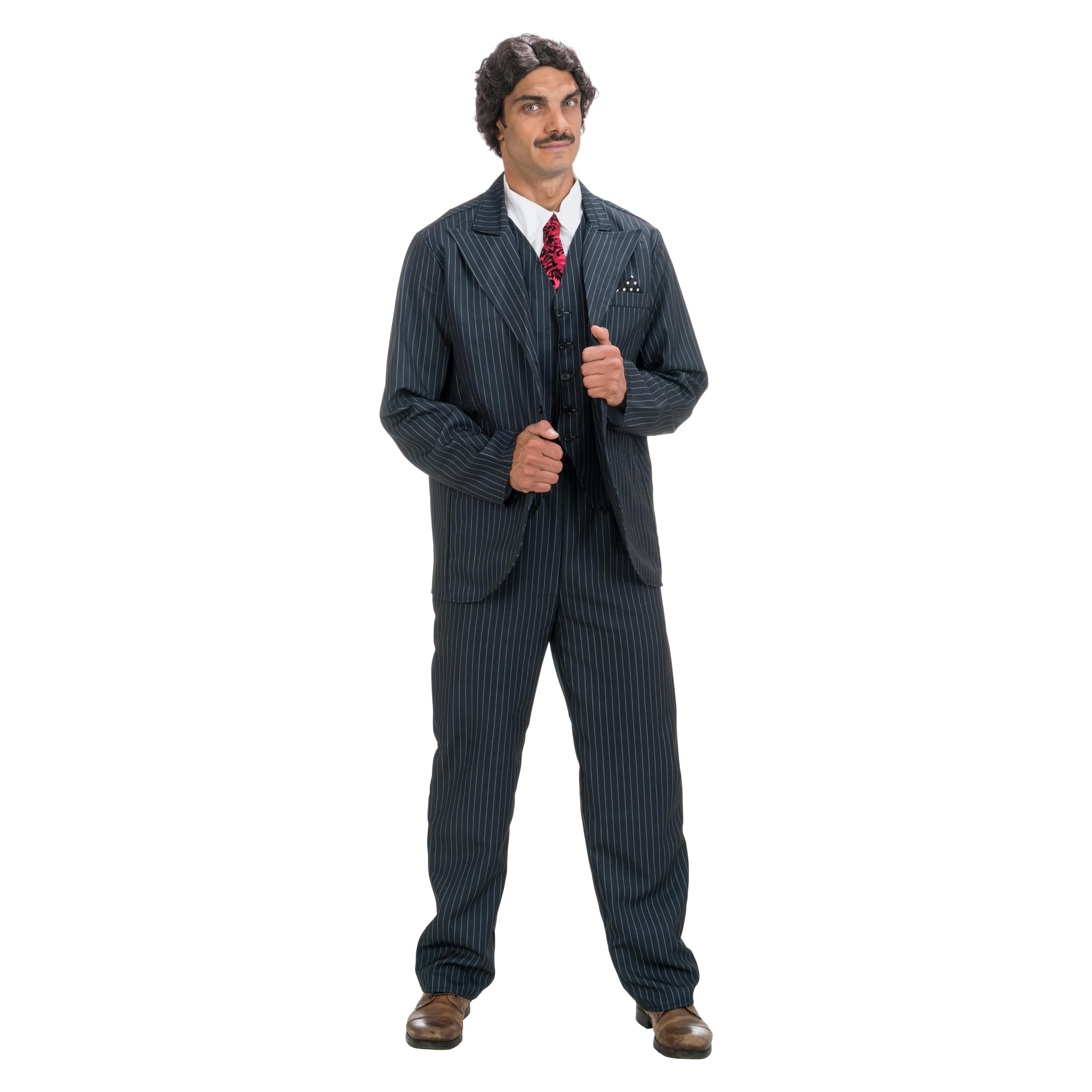 Chaks - Wednesday Gomez Addams Costume, 4-Piece Adult Costume, Outfit for Halloween and Carnival