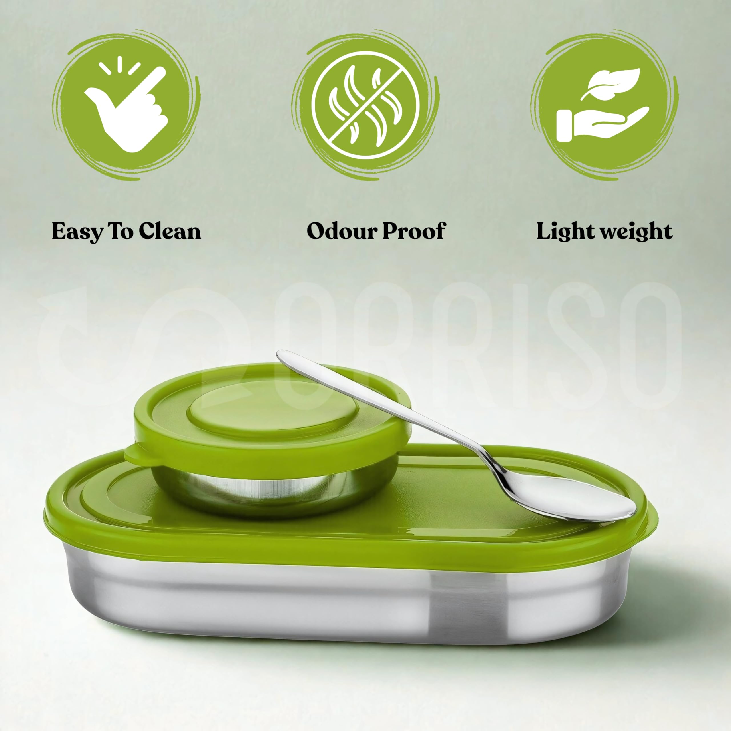 Kids Stainless Steel Lunch Box - Leak Proof & Durable -7