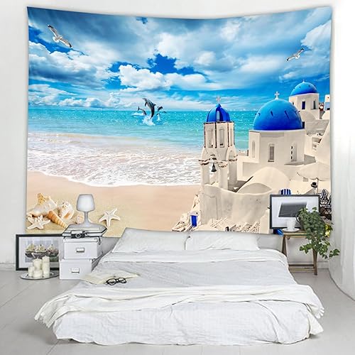 Miniatura 5 de Tapiz para dormitorio y lavandería, decoración estética, tapices para decoración de ducha, baño, impresión 3D al aire libre, jardín, tela suave,