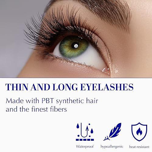 Miniatura 7 de AWAKIIN Extensiones de pestañas postizas naturales de cachemira 4D, autoadhesivas, reutilizables, pestañas largas, de aspecto natural, pestañas