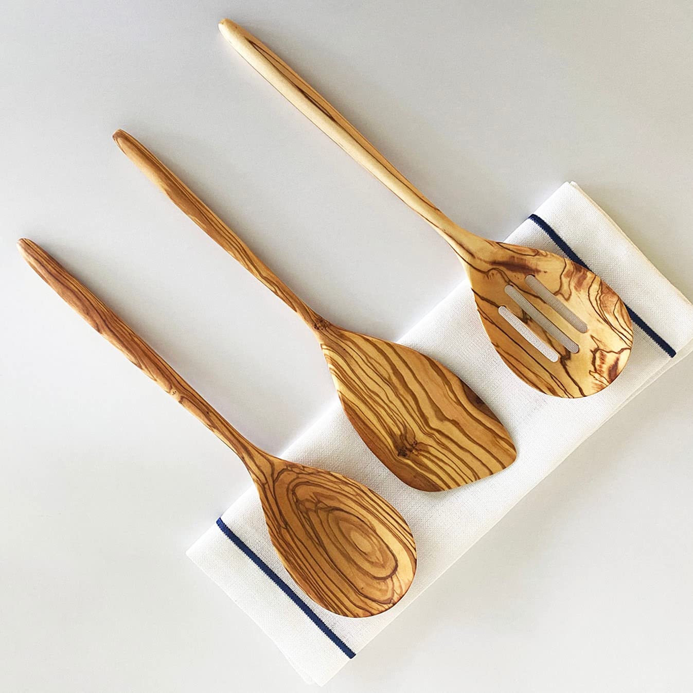 Olive Wood Cutlery, Olive Wood Serving Spoon, Olive Wood Serving Utensils, Wooden Cooking Spoon