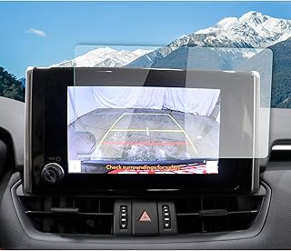 R RUIYA 2023 RAV4 Screen Protector for 2023 Toyota RAV4 8-in. Toyota Audio Multimedia for 2023 RAV4 LE/ XLE/ XLE Premium/ Adventure/ RAV4 Hybrid SE HD Clear Tempered Glass for 2023 Toyota RAV4 Accessories (8-In Glass Screen)
