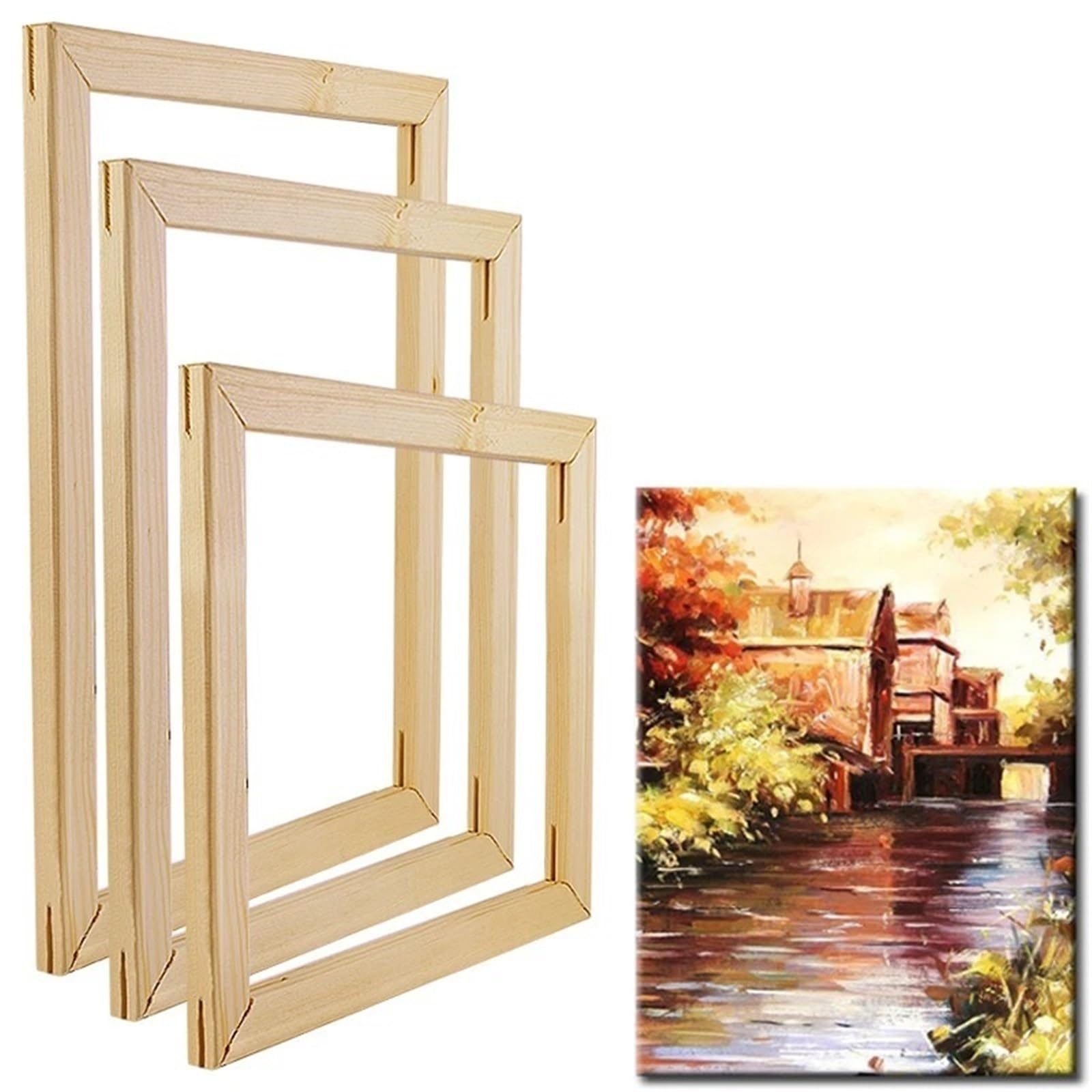 MDSIOKHJ Canvas Stretcher Bars Canvas Frame Wooden Frames Photo Oil Painting Diamond Wall Art Diy(20x30cm)