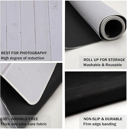 Miniatura 16 de Kate Tapetes de suelo de madera marrón, tapete de goma para fotografía de recién nacidos, telón de fondo para fotógrafos profesionales, estudio, 5 x